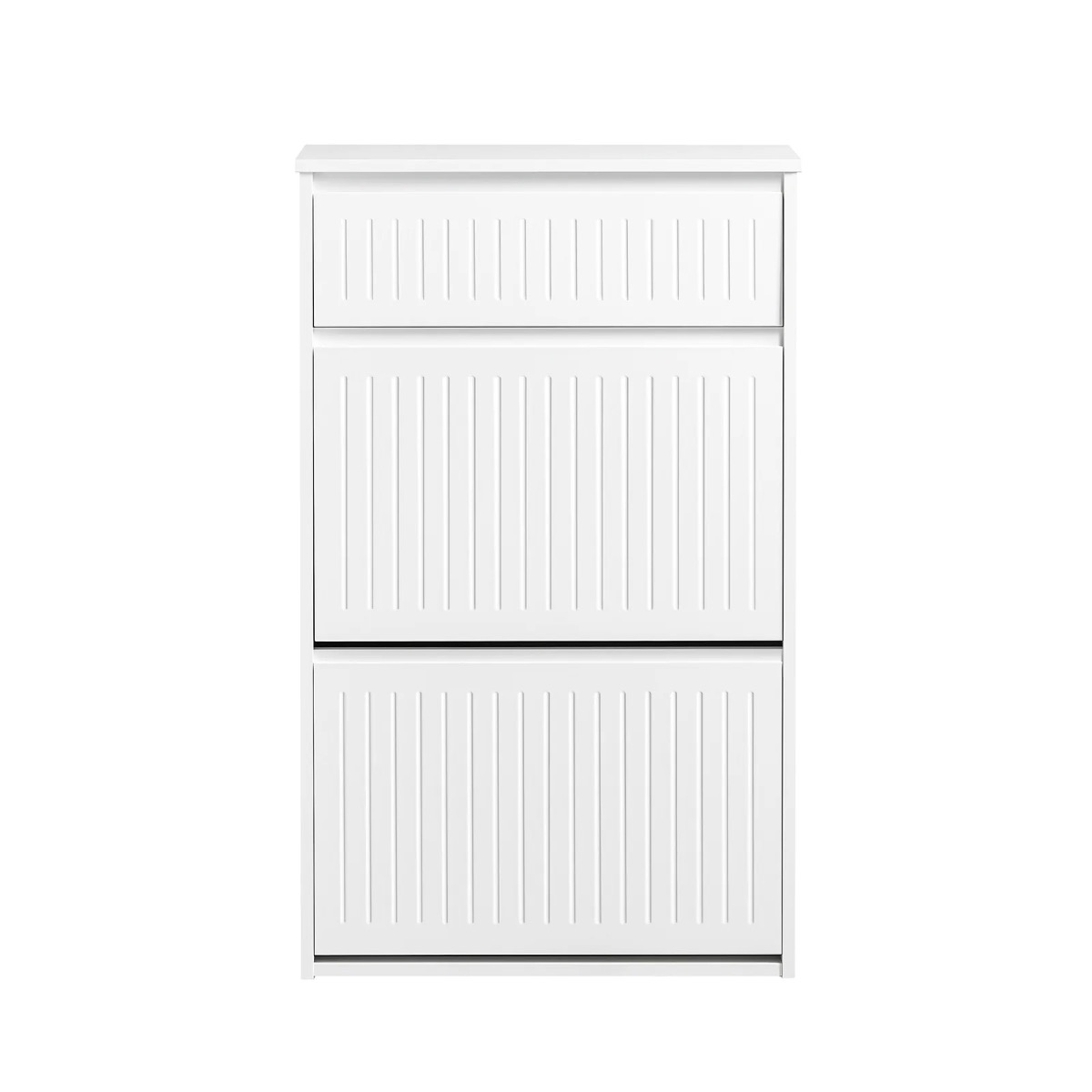 Jalanõudekapp / jalanõuriiul 2 riiuliga, valge