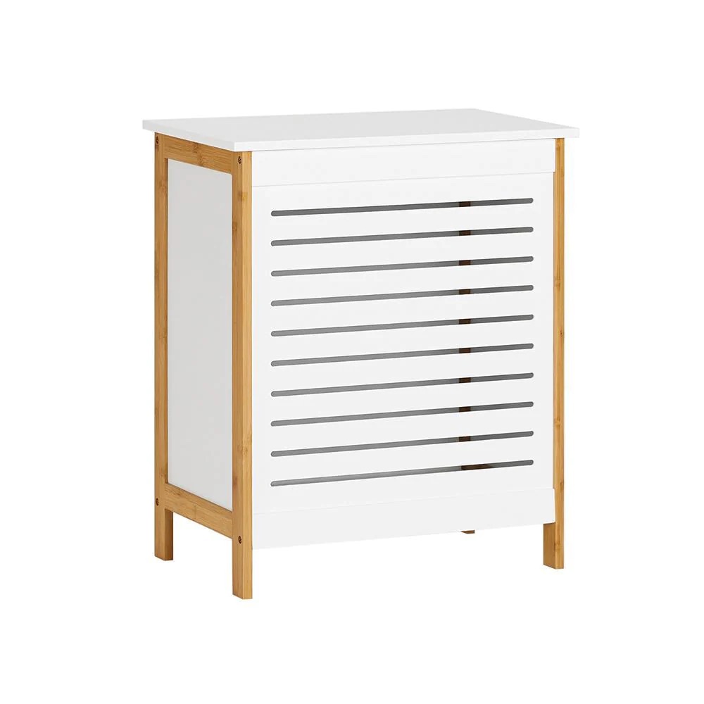 Pesukorv klapiga FSS66 valge/beez