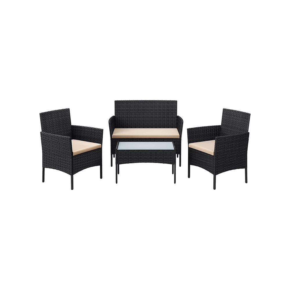 Terassimööblikomplekt SONGMICS must