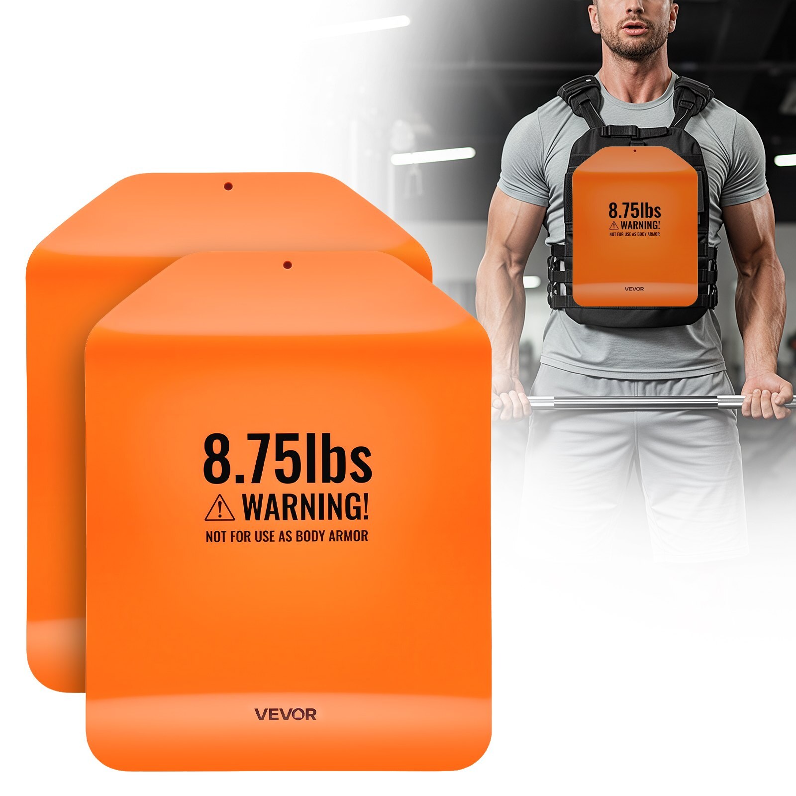 Kumerad vestkettad, 4 kg paari, esmaklassilised terasest taktikalised vestkettad