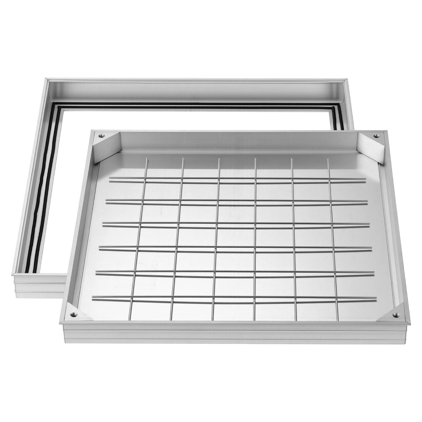 Raamiga kaevukaan, 600 x 600 mm nähtamatud süvistatavad septikupaagi kaaned