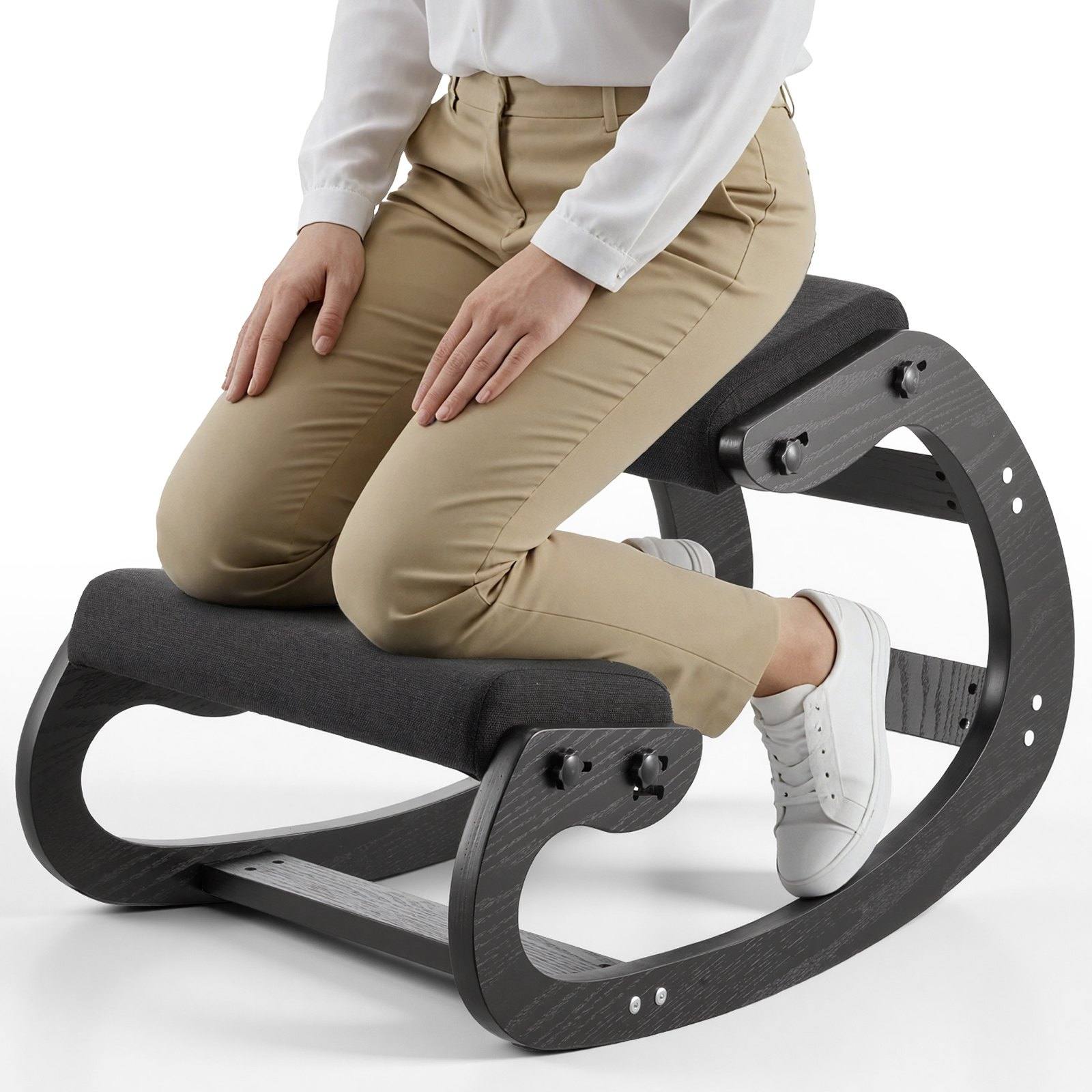 Ergonoomiline põlvitustool, reguleeritava kõrgusega, kontoris või meditatsiooniks