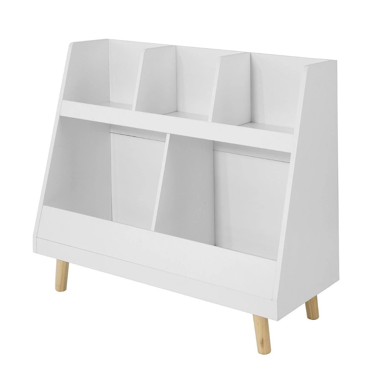 Laste raamaturiiul KMB19 valge/värviline