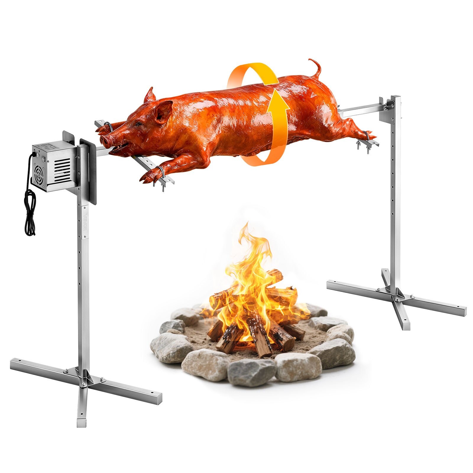 Rotisserie Grill, AC220-240 V 8-tasemelise kõrgusega elektriline pöördgrill
