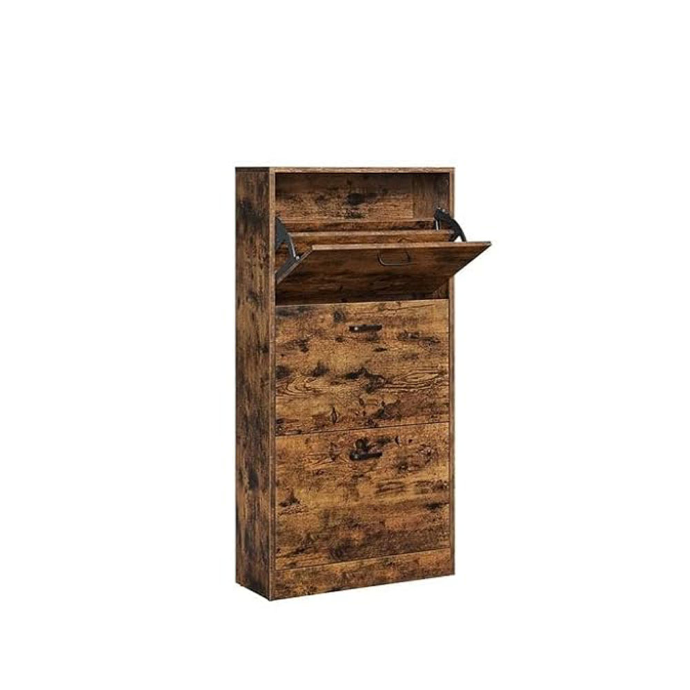 Jalanõudekapp 60 x 24 x 120cm vintage pruun