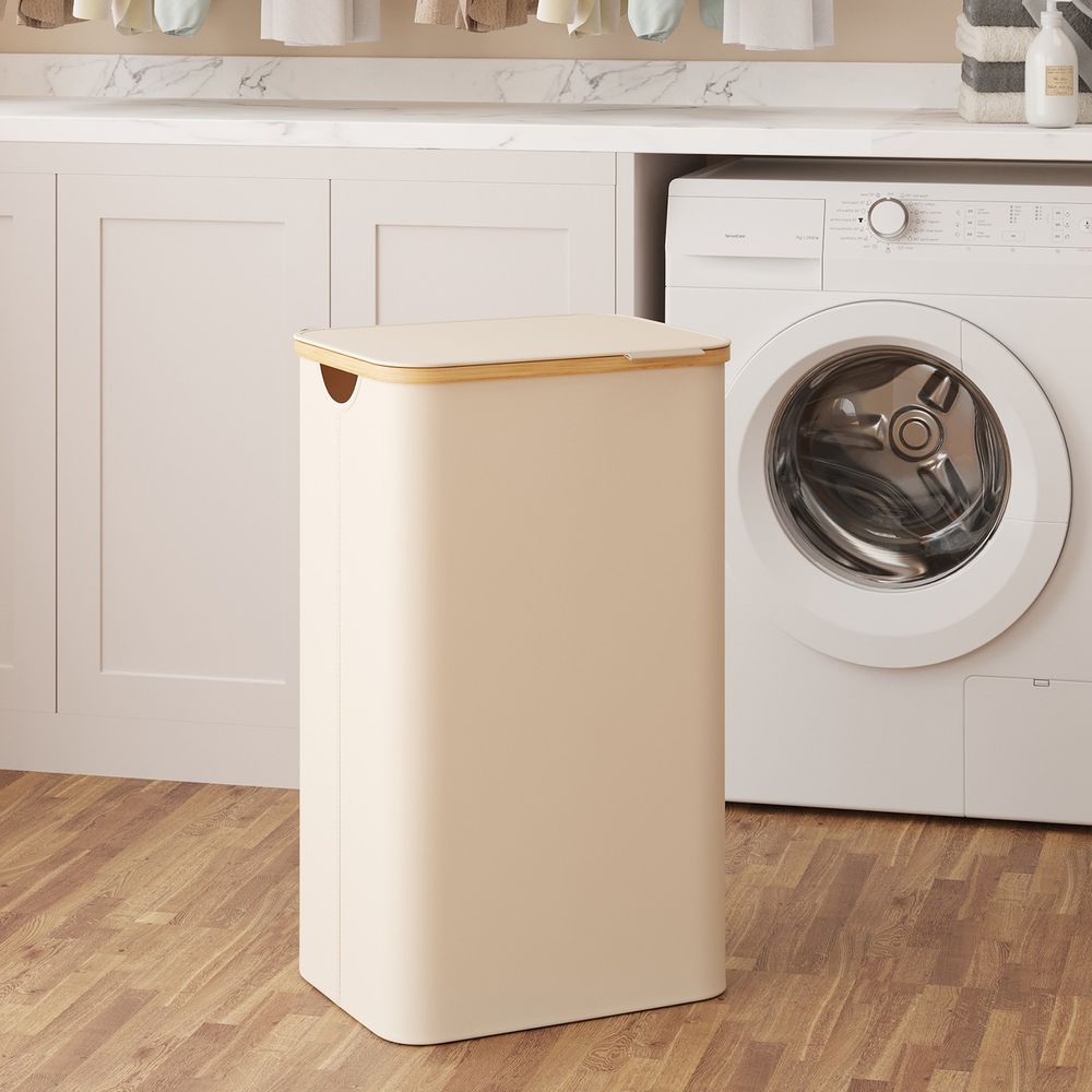 Pesukorv, pesukoguja kaanega, 90 L