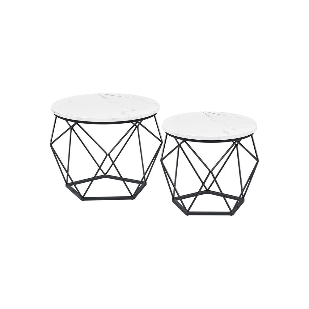 Diivanilaudade komplekt 2tk 50x50x40cm valge