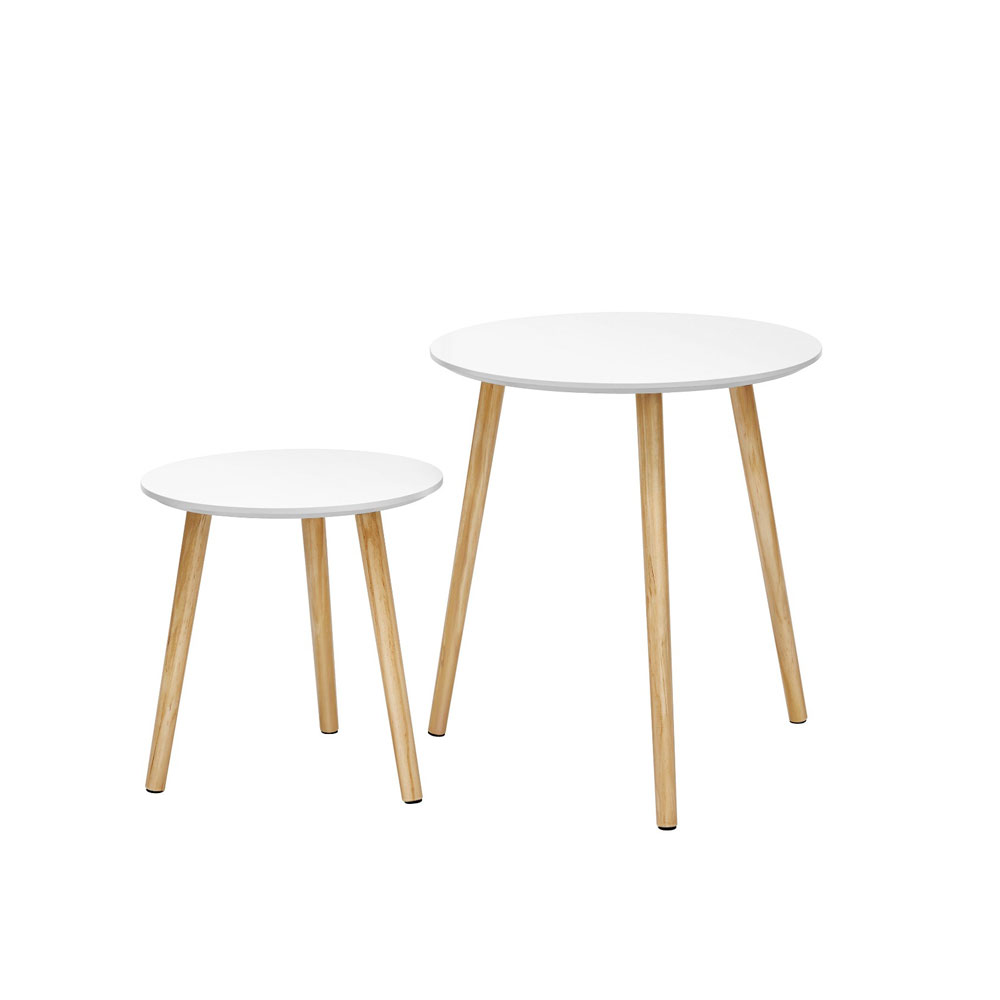 Abilauad 2tk komplektis valge