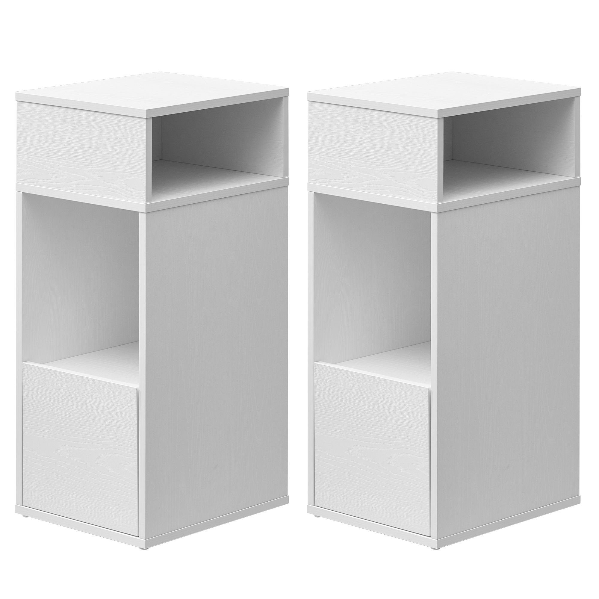Öökapp, 2-osaline komplekt, lumivalge