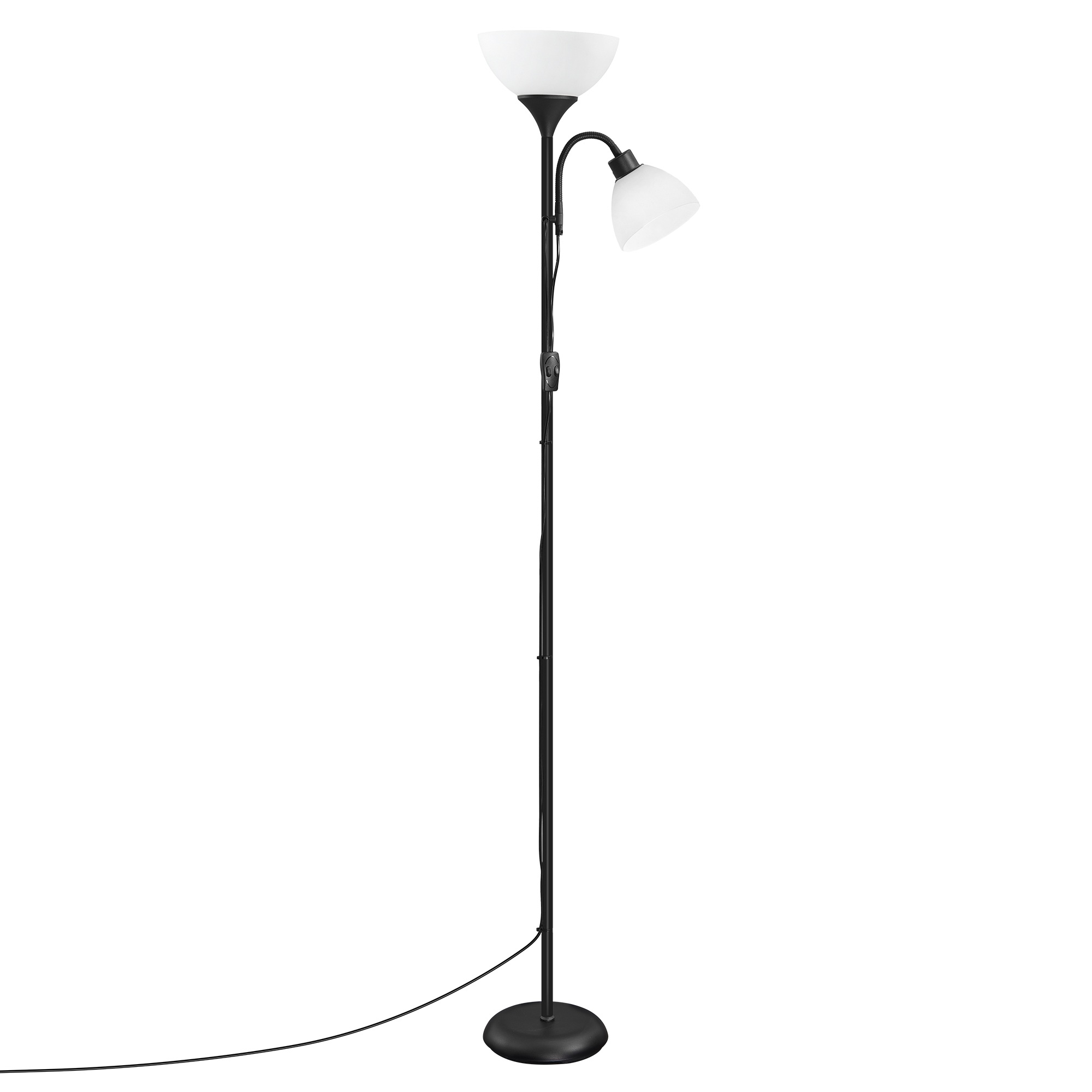 Põrandalamp, 38,5 x 23,5 x 176 cm, must