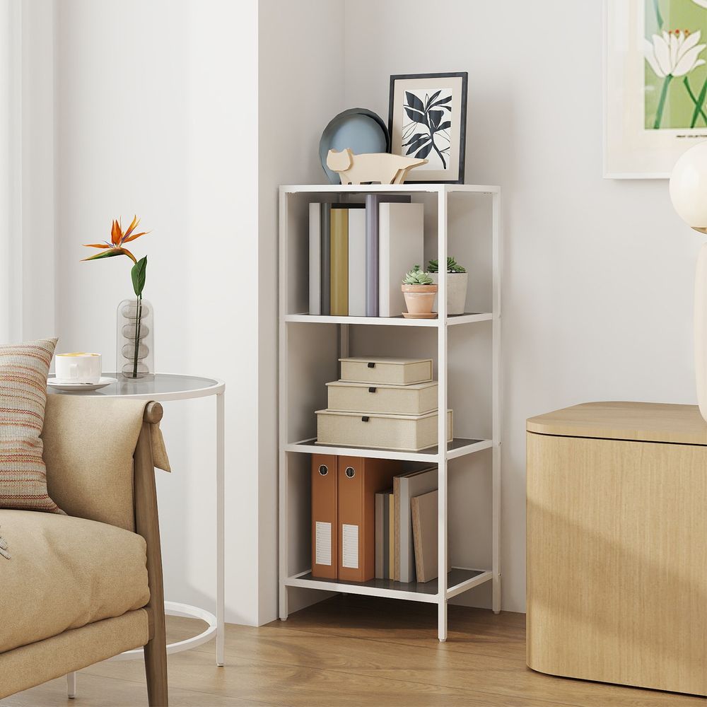 Vannitoariiul, köögiriiul, põrandariiul, esikuriiul, taimeriiul 4 karastatud klaasist riiuliga, lihtne paigaldus, elutuba, magamistuba, kontor, must 