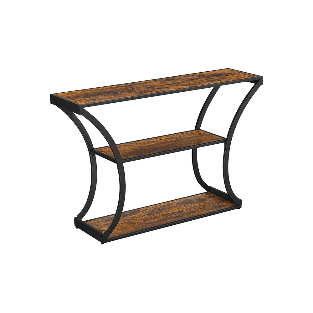 Konsoollaud vintage pruun/must