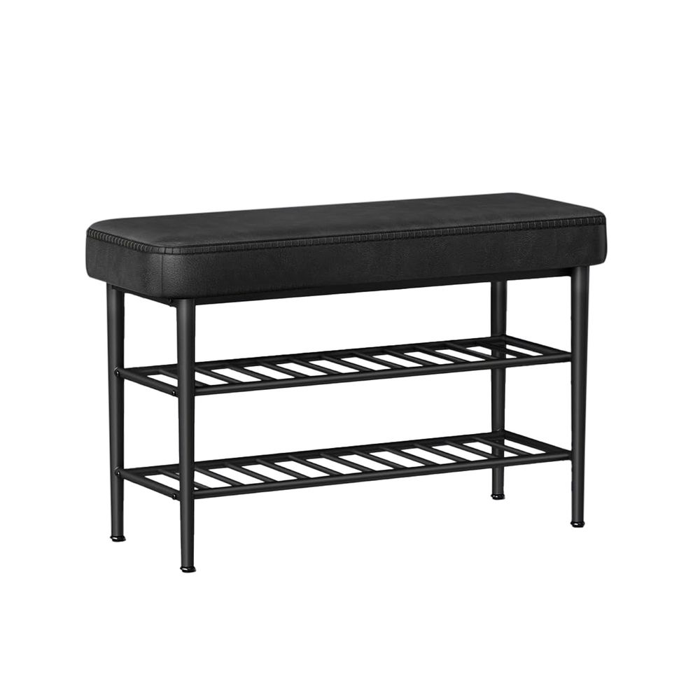 EKHO kollektsioon - Jalanõudepink, panipaigapink, esikupink, kunstnahk, õmblused, 60ndate stiil, moodne, kandevõime kuni 135 kg, 30 x 80 x 50 cm