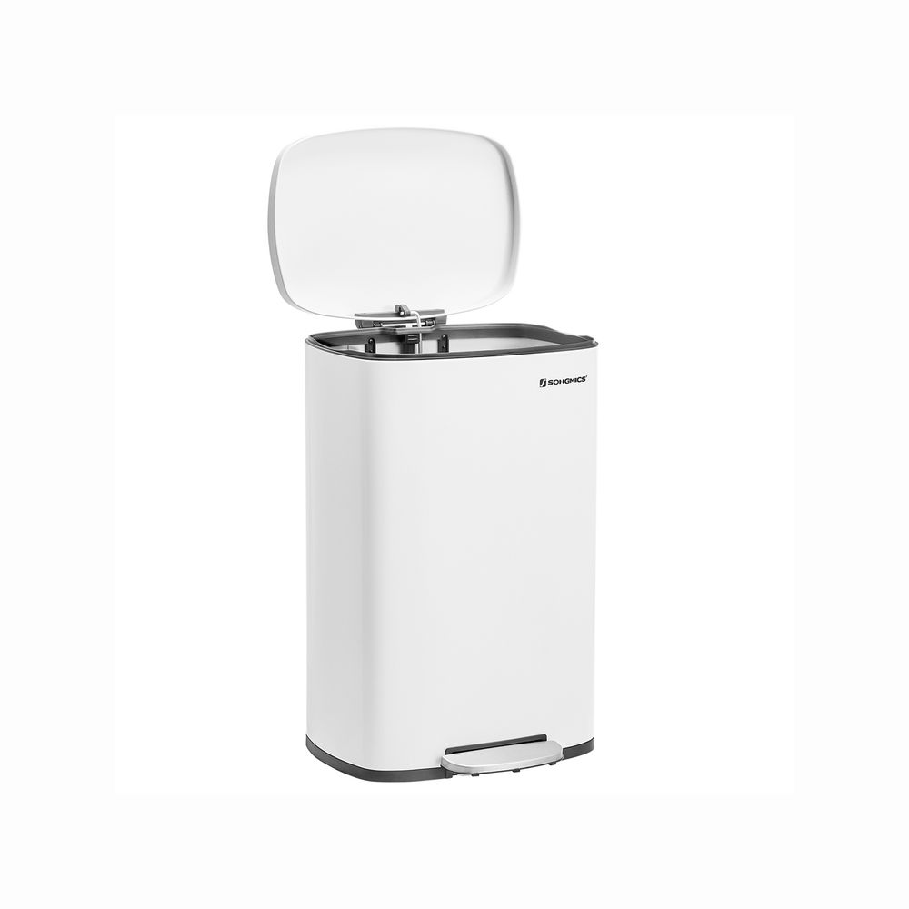 Prügikast 42.5x37.2x65.7cm (50L) valge