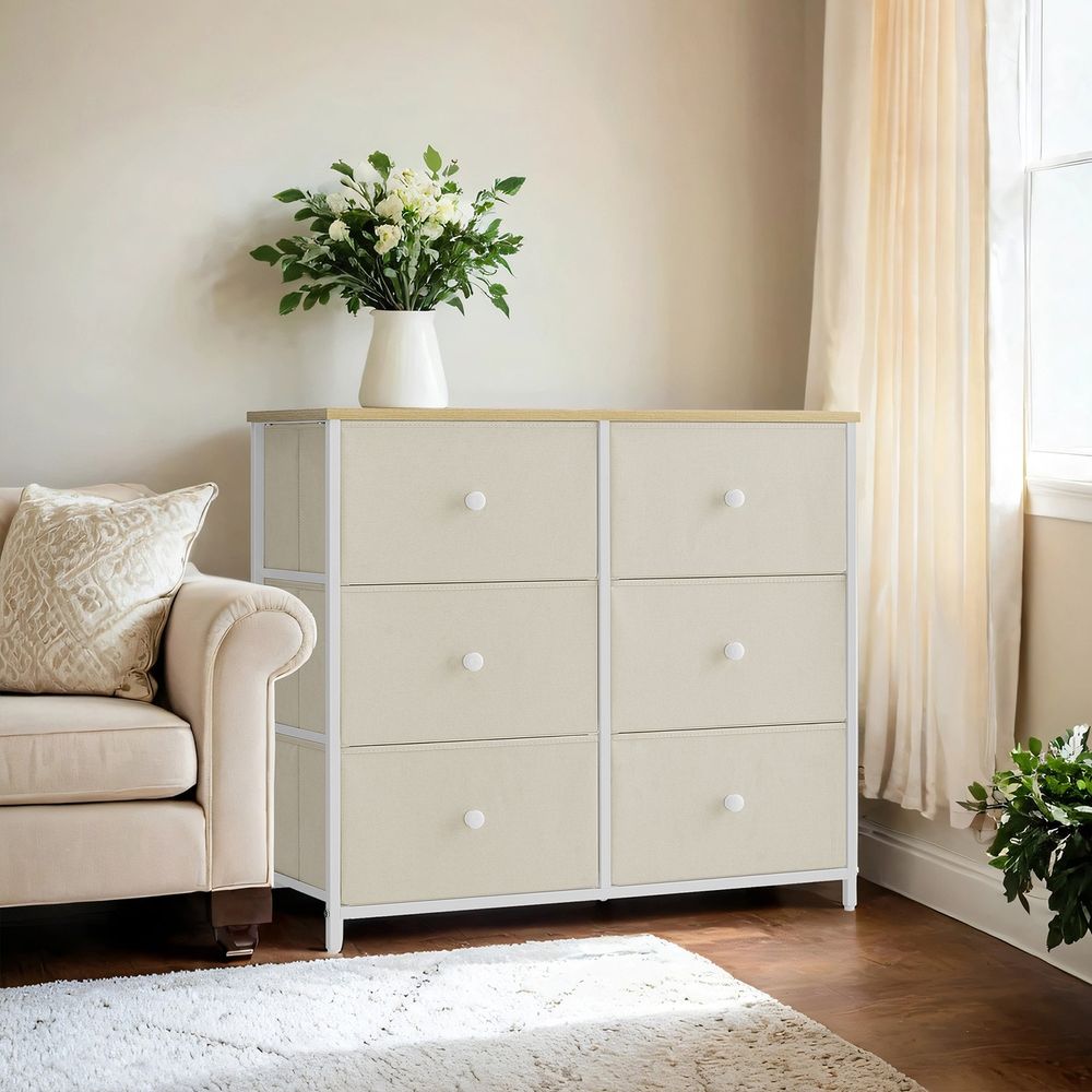 Kummut 6 kangast sahtliga metallraamiga hoiustamise korraldaja üksus kummut lastetoa magamistoa koridori jaoks