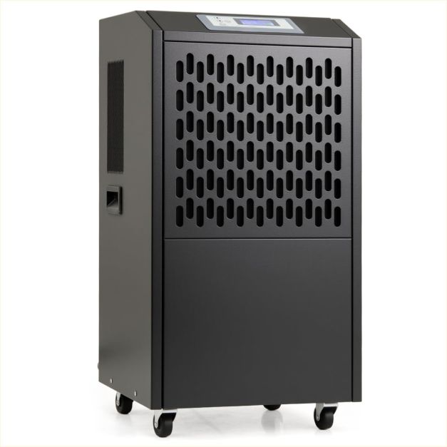 118lt elektriline ehituskuivati äravooluvooliku ja taimeriga tööstuslik õhukuivati must