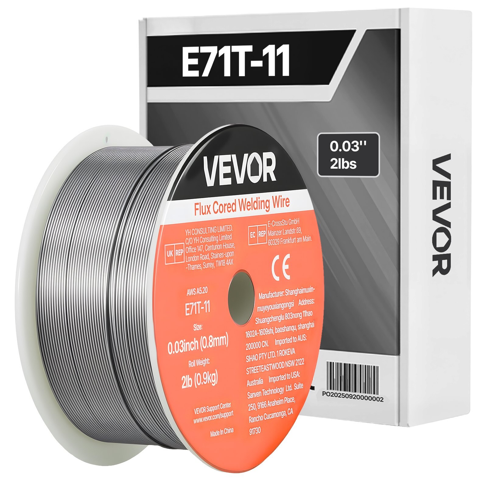 Flux Core MIG keevitustraat, E71T-11 0,1 cm 0,9 kg