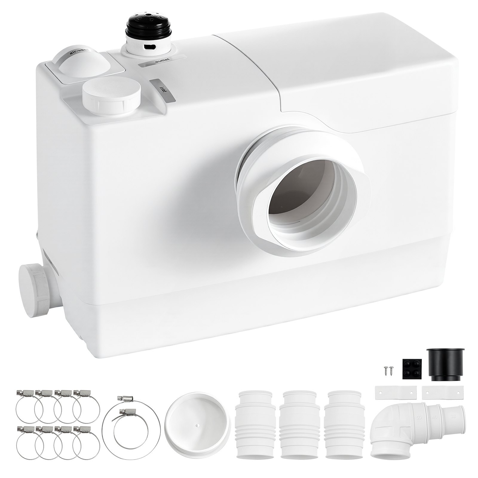 Purustav reoveepump 800 W 12000 l/h vooluhulk 10 m pea PCB nutikas juhtimine, keldrisse