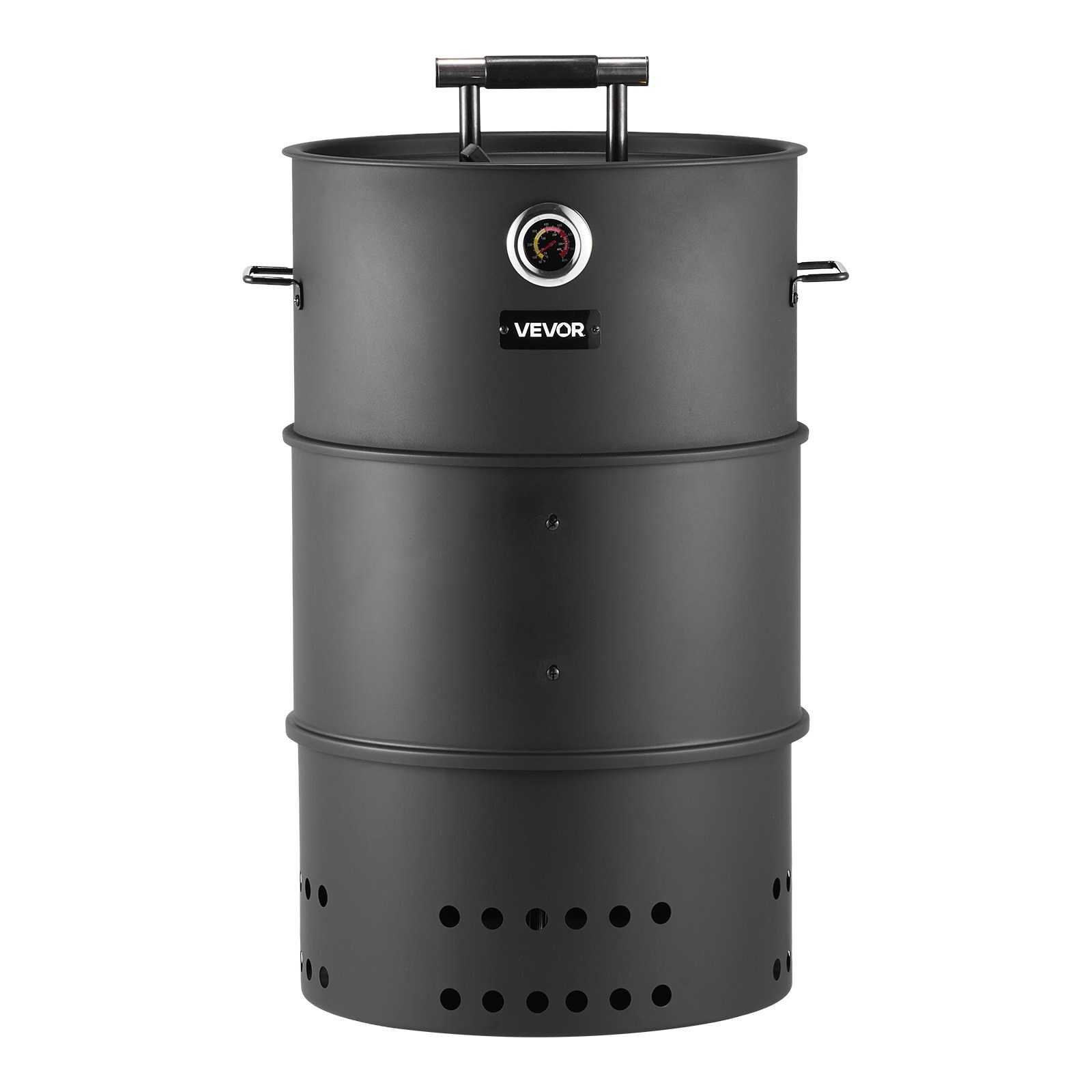 Söegrill, 470 mm tünniga söegrill, 1 riputusvarda, 6 konksu ja termomeetriga
