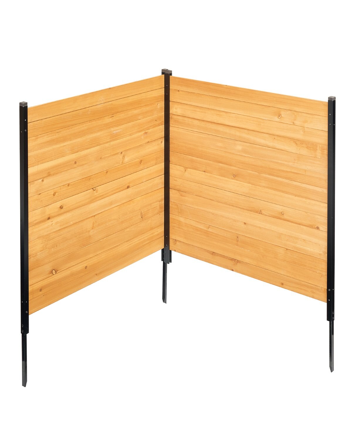 Puidust privaatsuspiire, 96,5 cm L x 1,1 m P, 2 paneeliga tahke kliimaseadme aiaekraan