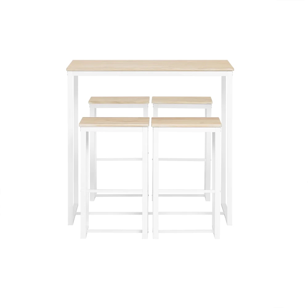 Baarilaud ja baaripukid 4tk OGT15 valge/beez