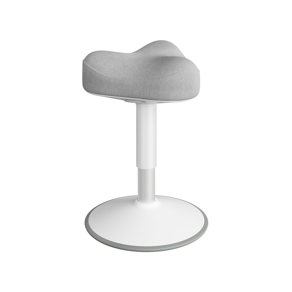 Taburet, seisutooli, 360° kallutatav, lauatool, kõrgus reguleeritav 58–83 cm, suur alus, libisemisvastane