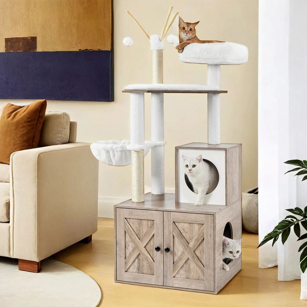 Feandrea kassipuu liivakastiga, vintage-pruun