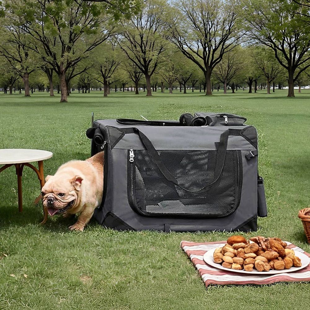 Koeratranspordikott, kokkupandav Oxford-kangast, 60 x 40 x 40 cm, suurus M