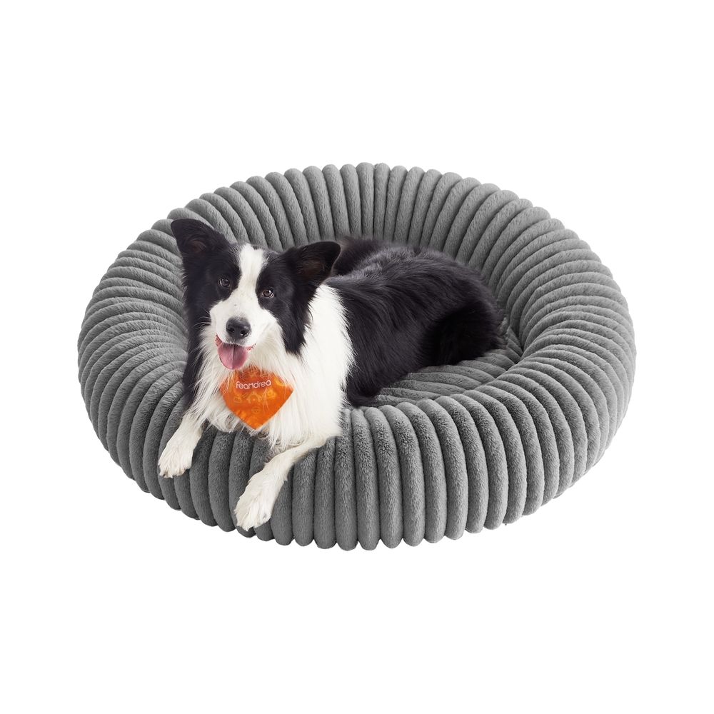 Koeravoodi, 100 cm läbimõõduga, pestav, tuvihall