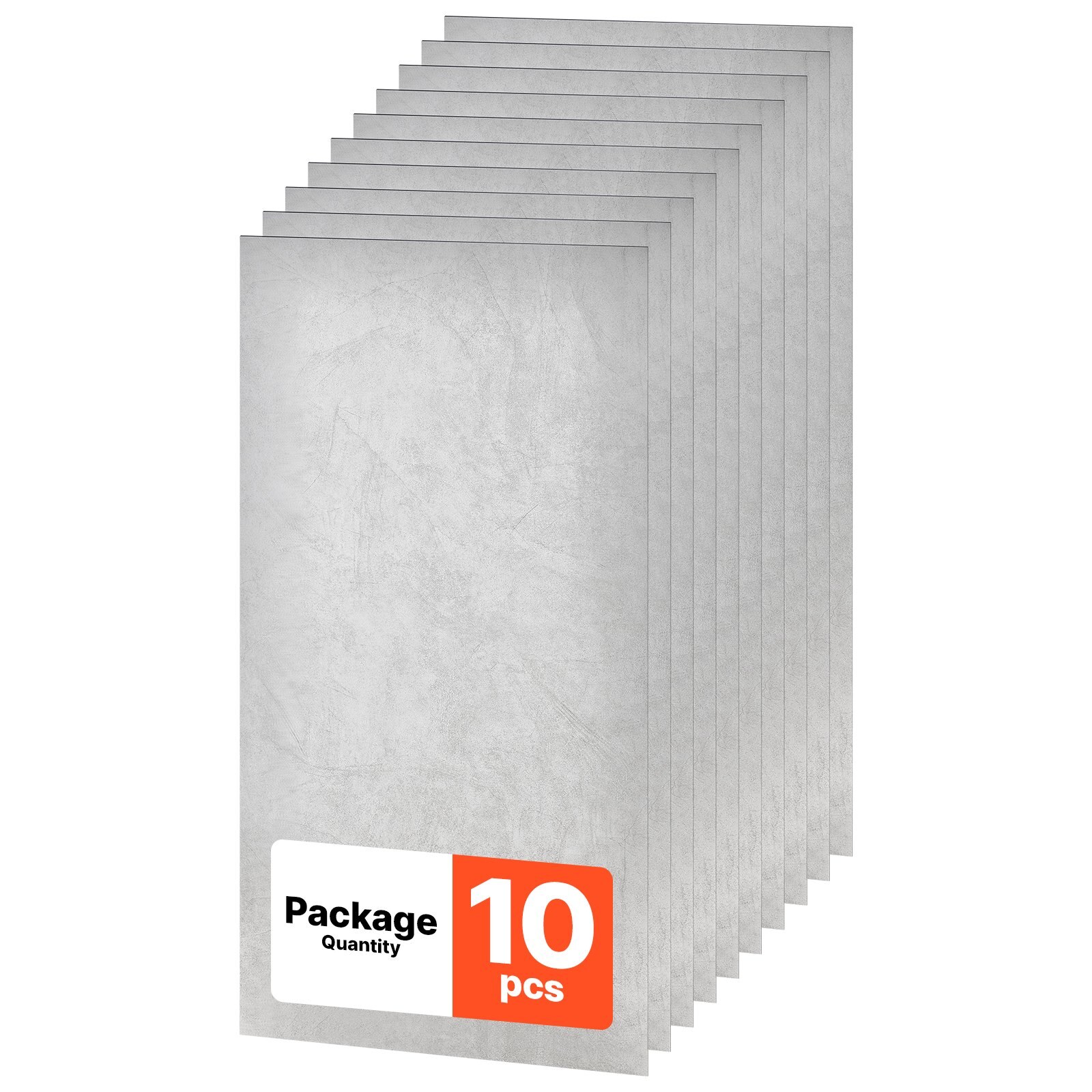 605 x 1210 mm PVC laeplaadid, 10 tk ripplaepaneeli, valge marmor