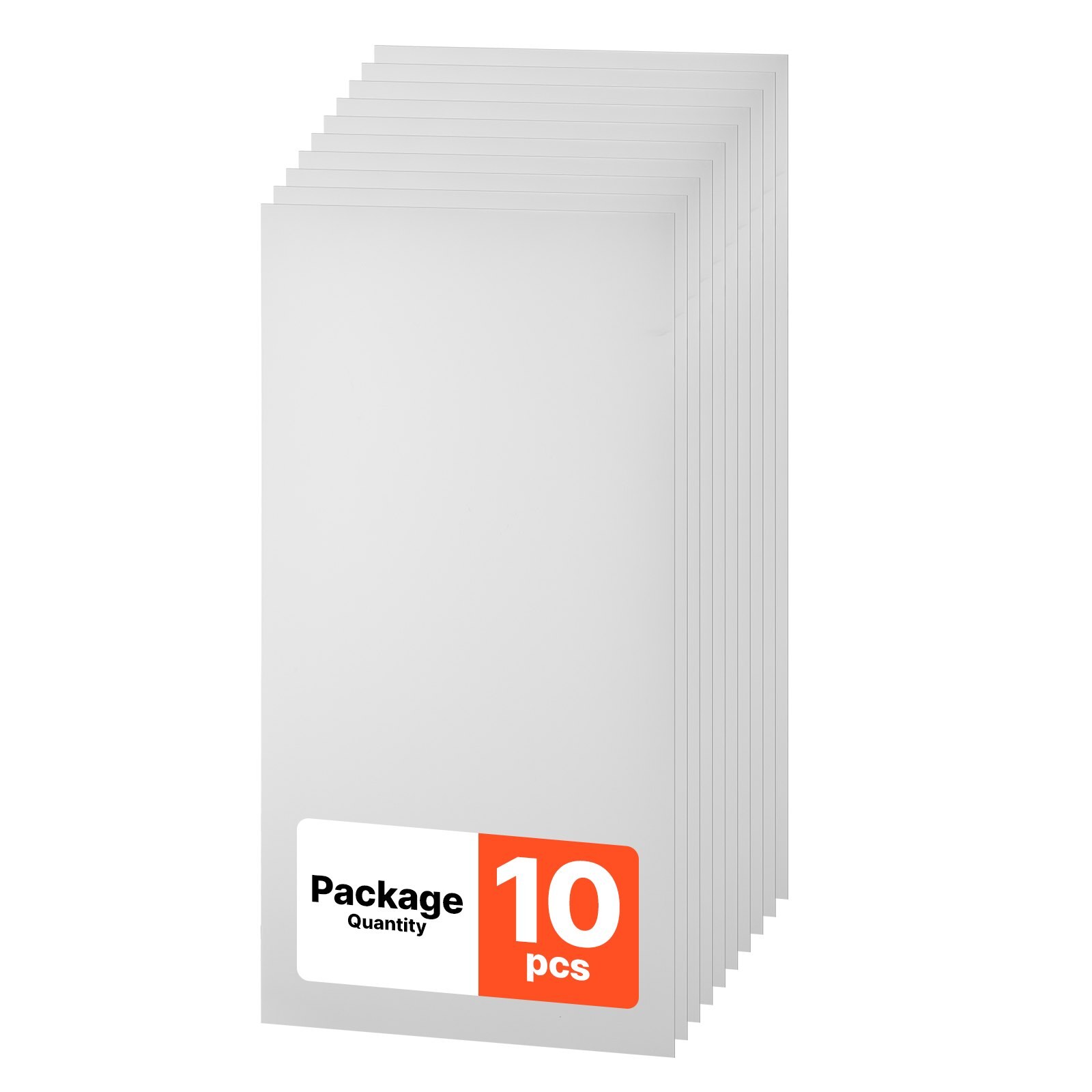605 x 1210 mm PVC laeplaadid, 10 tk ripplaepaneele, valged