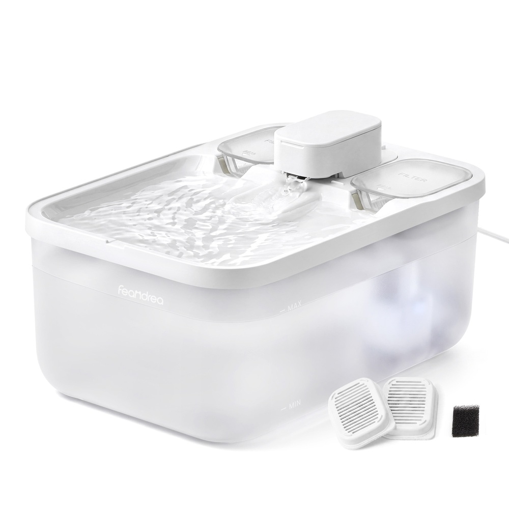 Kasside joogipurskkaev, 4,5L, pilvevalge
