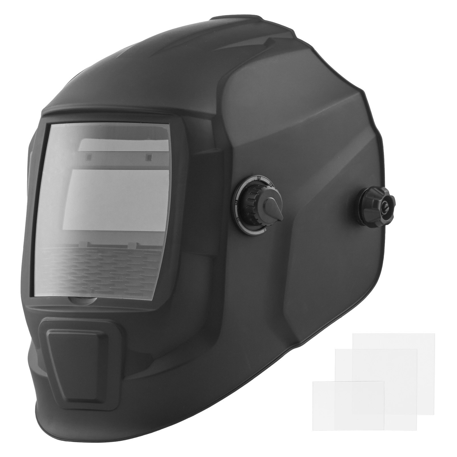 Keevitusmask automaatselt tumeneva värviga, 93 x 43 mm tõese värviga keevituskapuuts