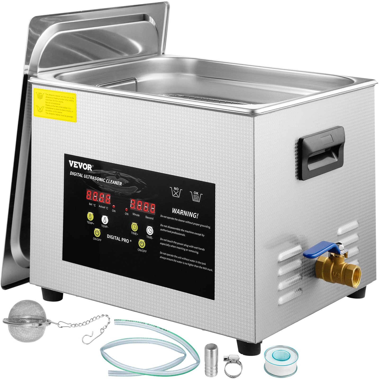15 l täiustatud ultrahelipuhasti (600W kütteseade