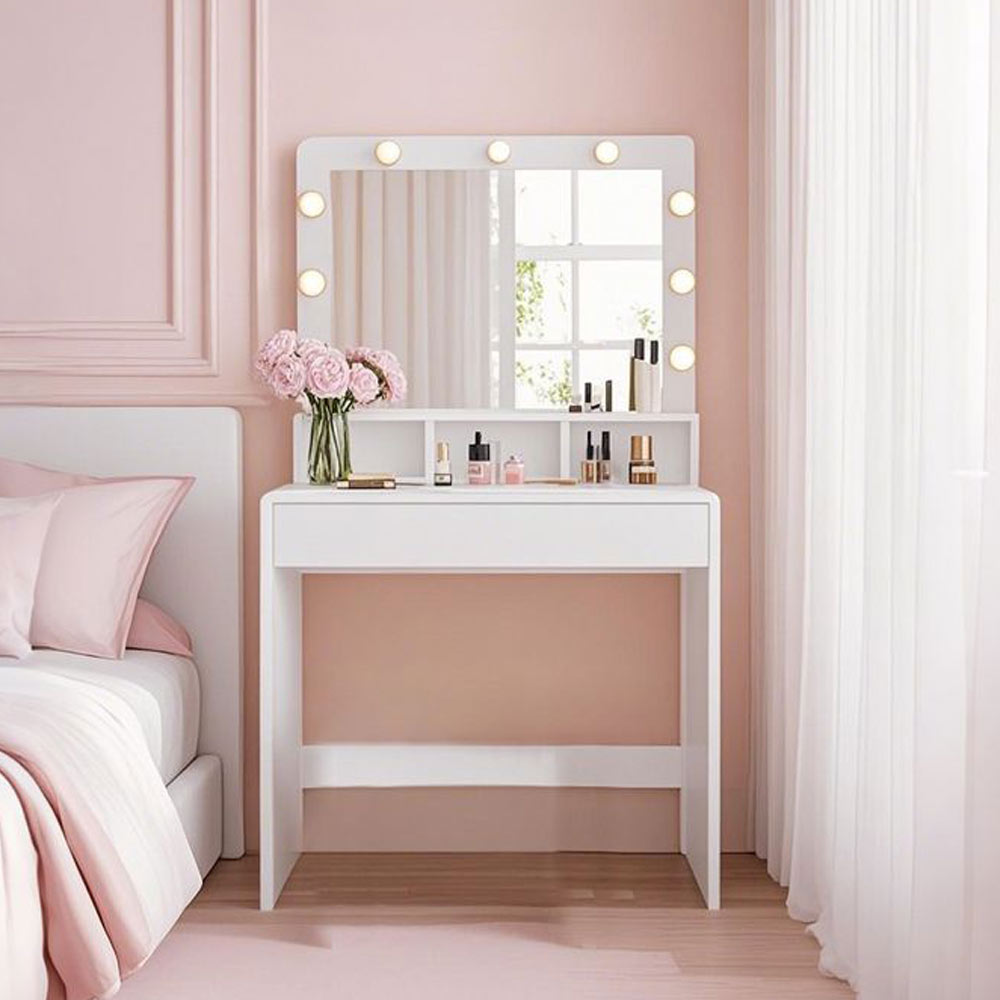 Meigilaud, LED-valgustusega, peeglilaud