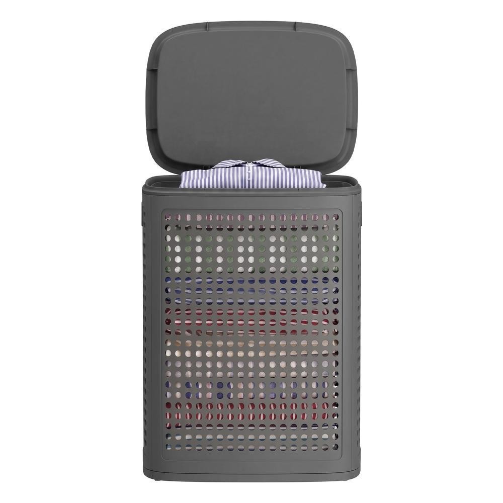 Pesukorv, 75 L, tumehall