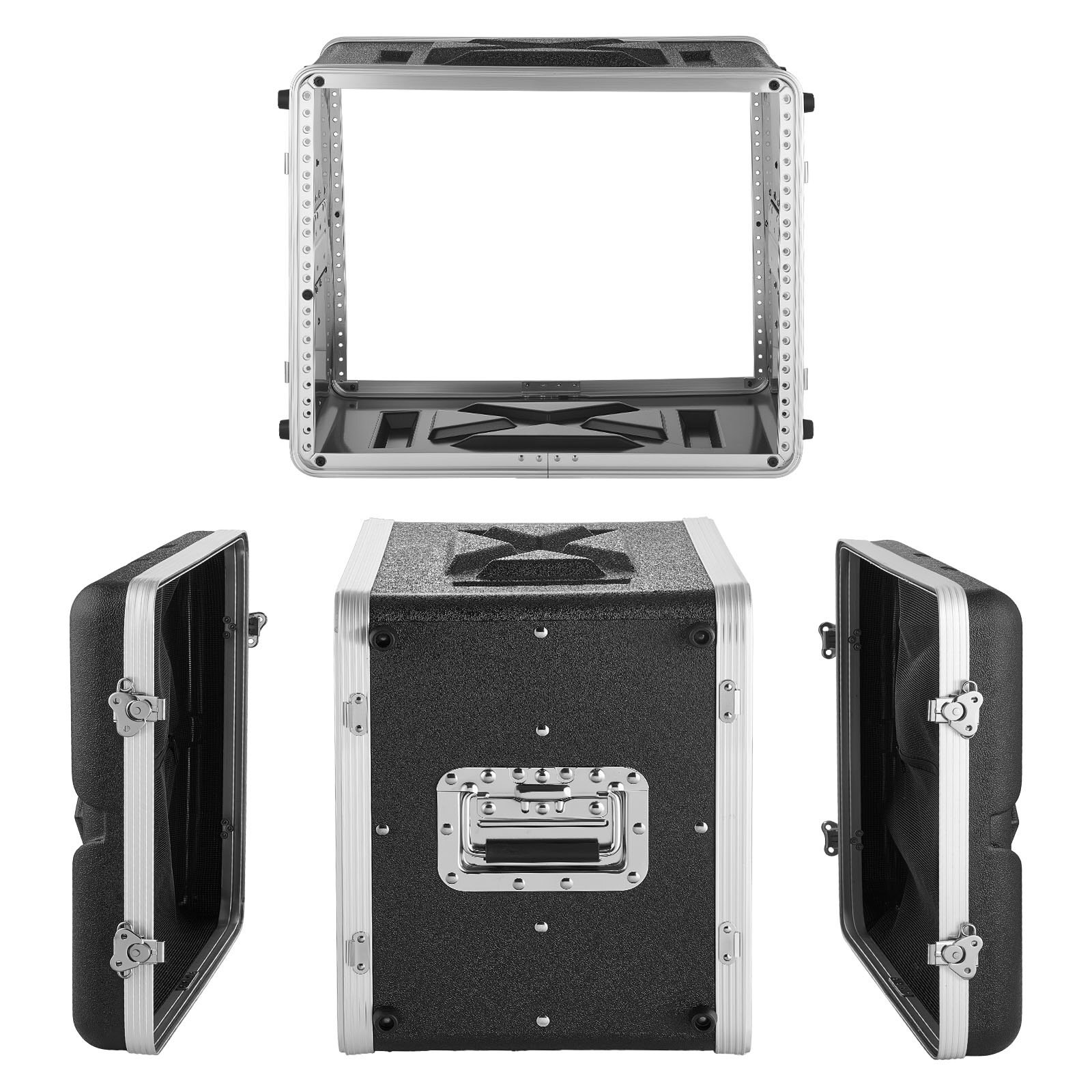 8U serveririiuli korpus, 310 mm sügavus, madal ABS-konstruktsiooniga riiulikapp