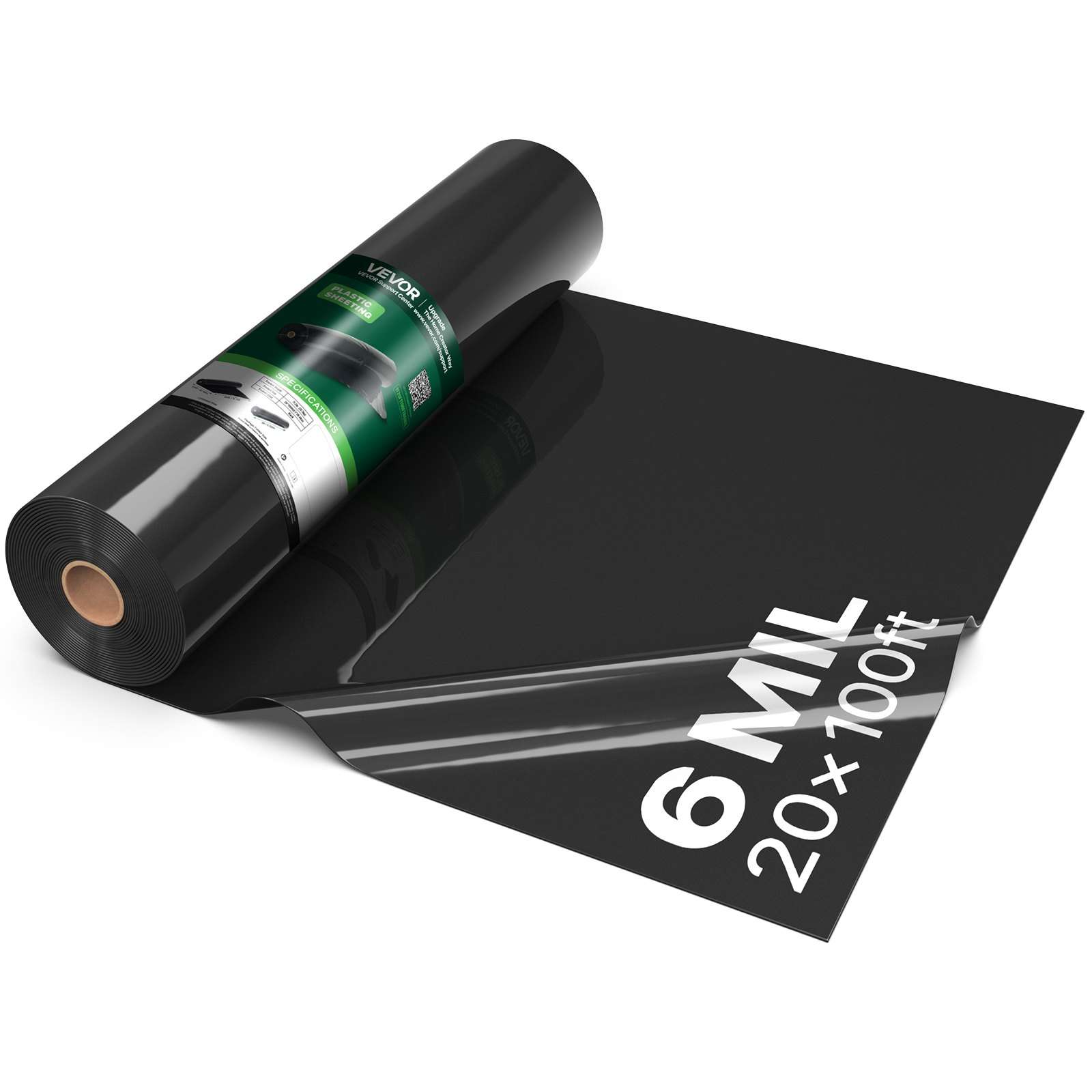 0,15 mm plastkile 6,1 x 30,48 m must vastupidav polüetüleen