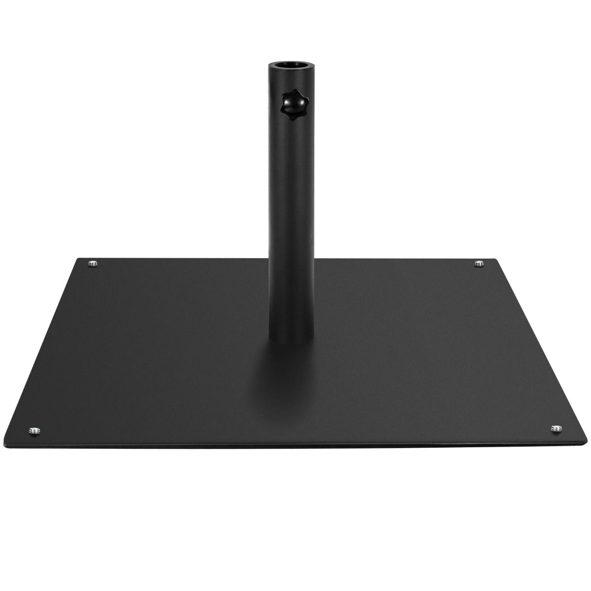 50 cm päikesevarjualuse ruudukujuline hoidik jalaalustega must