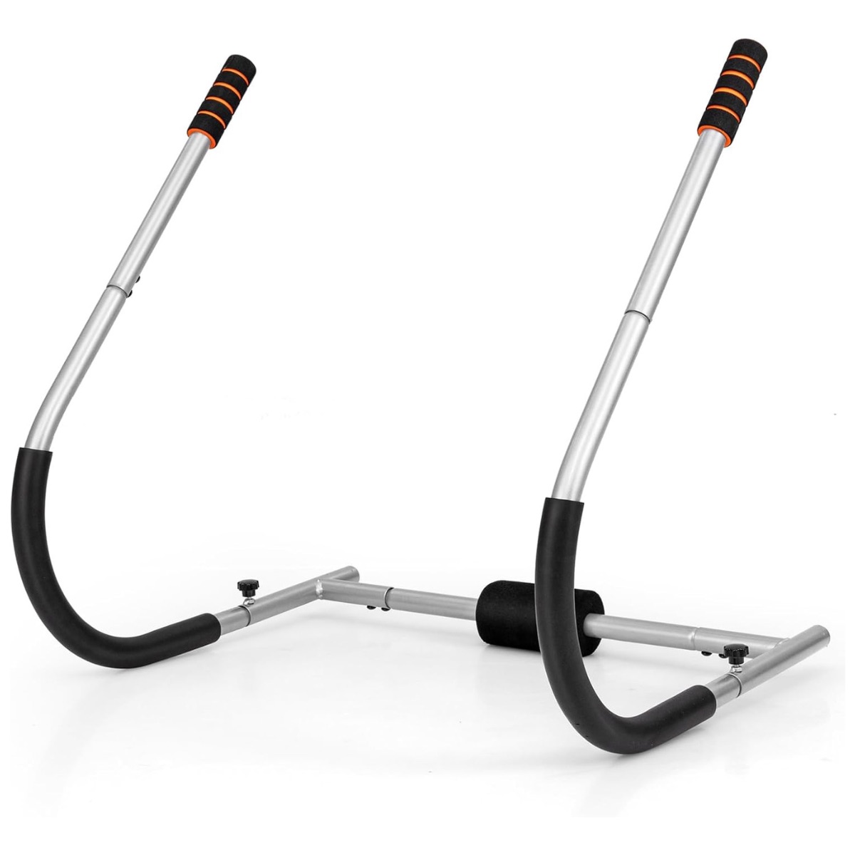 Polsterdatud peatoega kõhutrenažöör, kokkupandav AB trenažöör, kõhulihaste trenažöör, kõhutreeningseade, hall