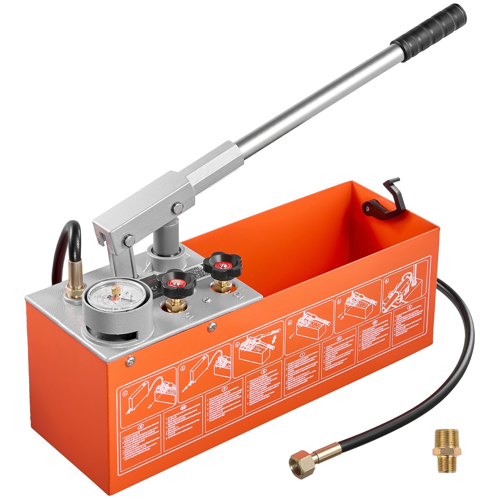 Hüdrostaatiline testpump 11,36 l hüdrauliline käsitsi veesurve tester