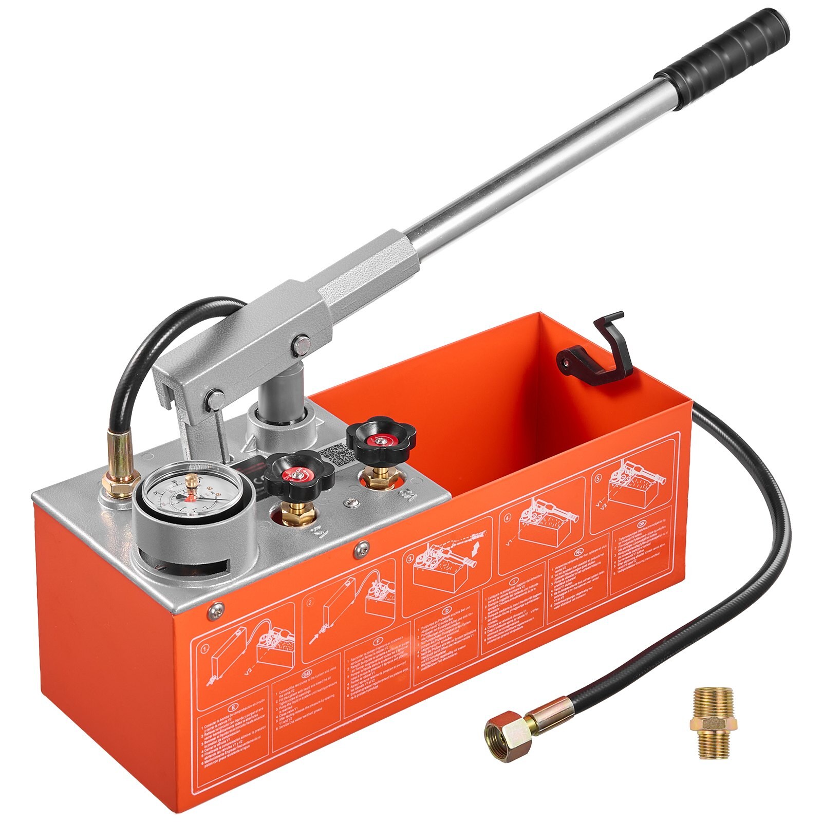 Hüdrostaatiline testpump 7,57 l hüdrauliline käsitsi veesurve tester