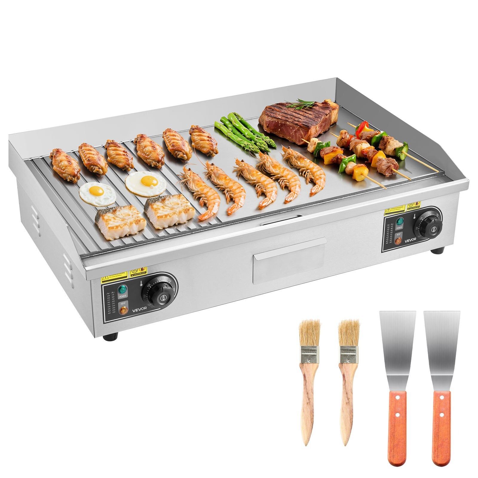 Professionaalseks kasutamiseks mõeldud elektrigrill, 72,5 x 40 cm