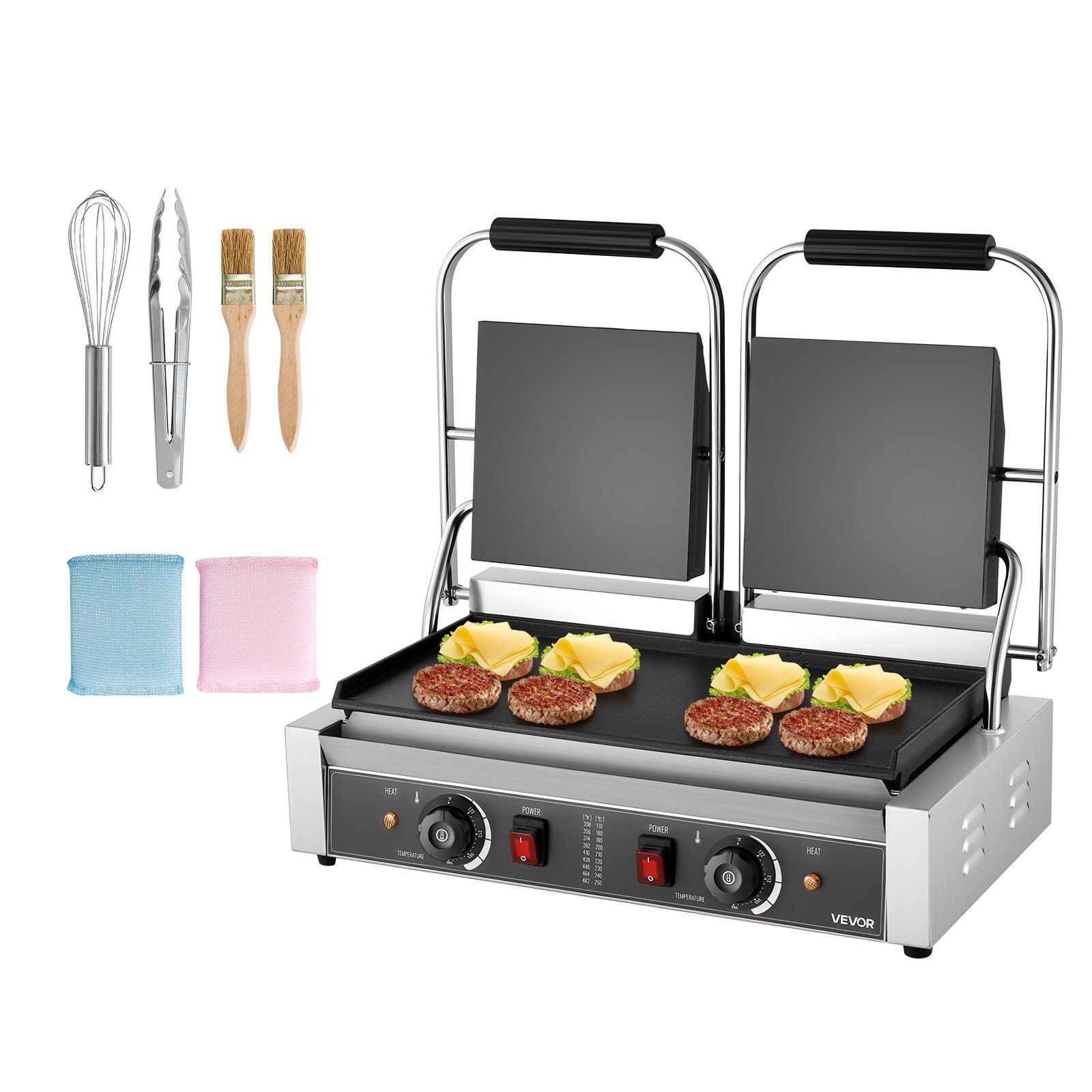 Kommertspaninigrill, 3600 W elektriline võileiva-paninisöötur