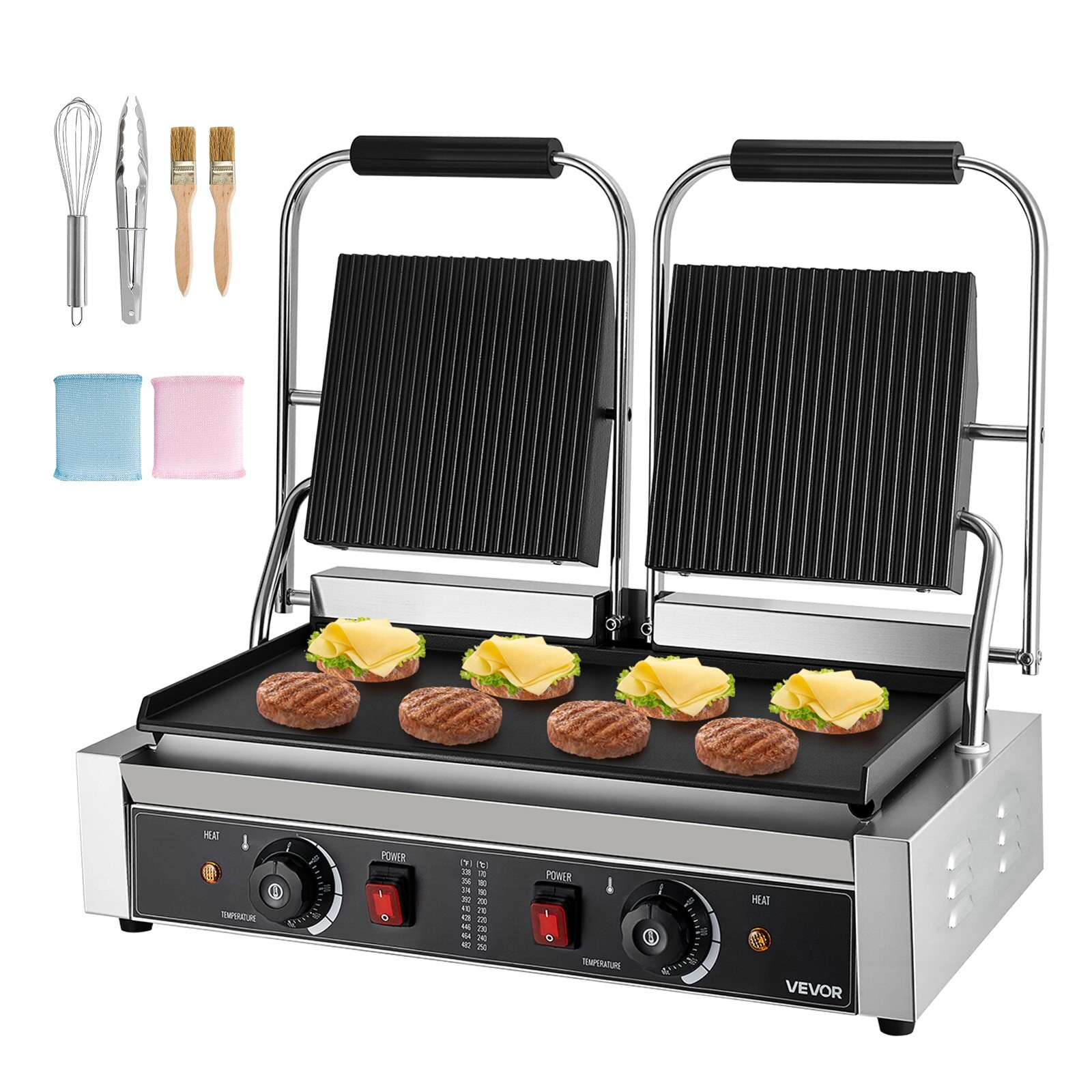 Kommertspaninigrill, 3600 W elektriline võileiva-paninisöötur