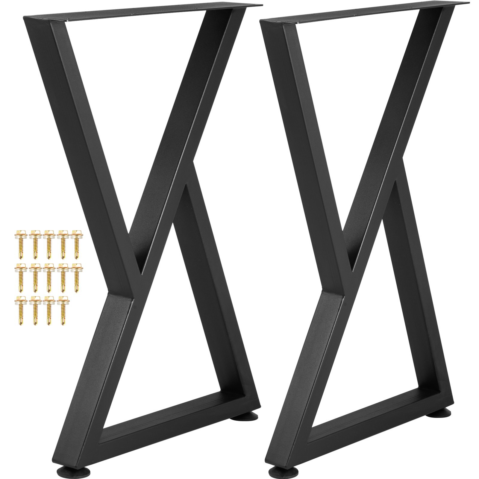 Z-kujulised metallist lauajalad, 71,1 x 45,7 cm, 2 tk