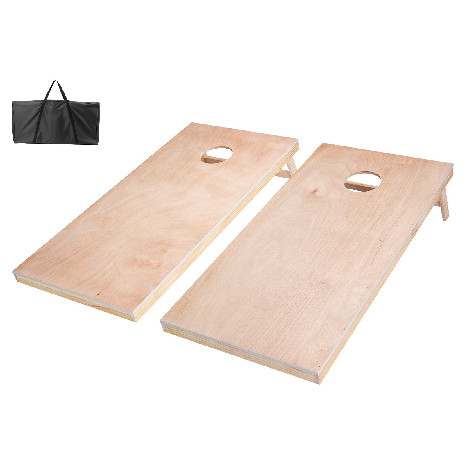 Cornhole mängukomplekt (120 x 60 cm), täispuidust viskemängu lauad koos kandekotiga, aeda ja randa