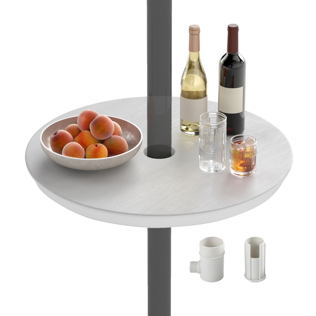 20" reguleeritav vihmavarju laud valge