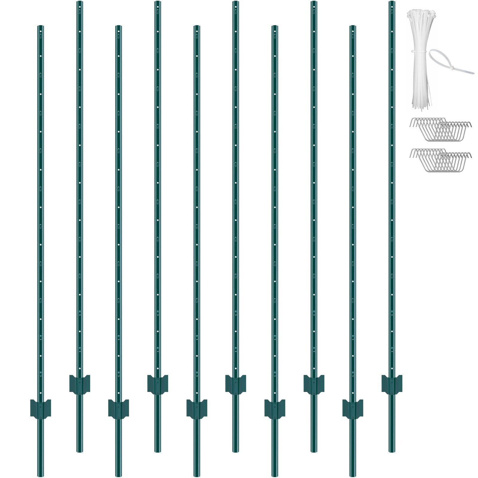 182,9 cm aiapost, 10 tk, vastupidavad metallist aiapostid