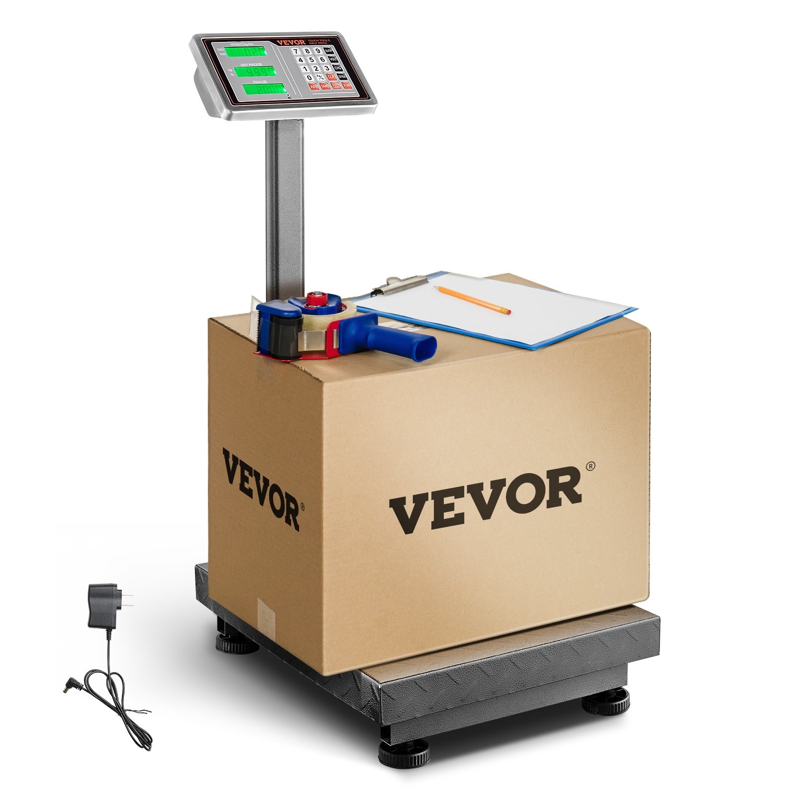 Hinnakalkulaatoriga digitaalne platvormkaal, 300 kg koormus